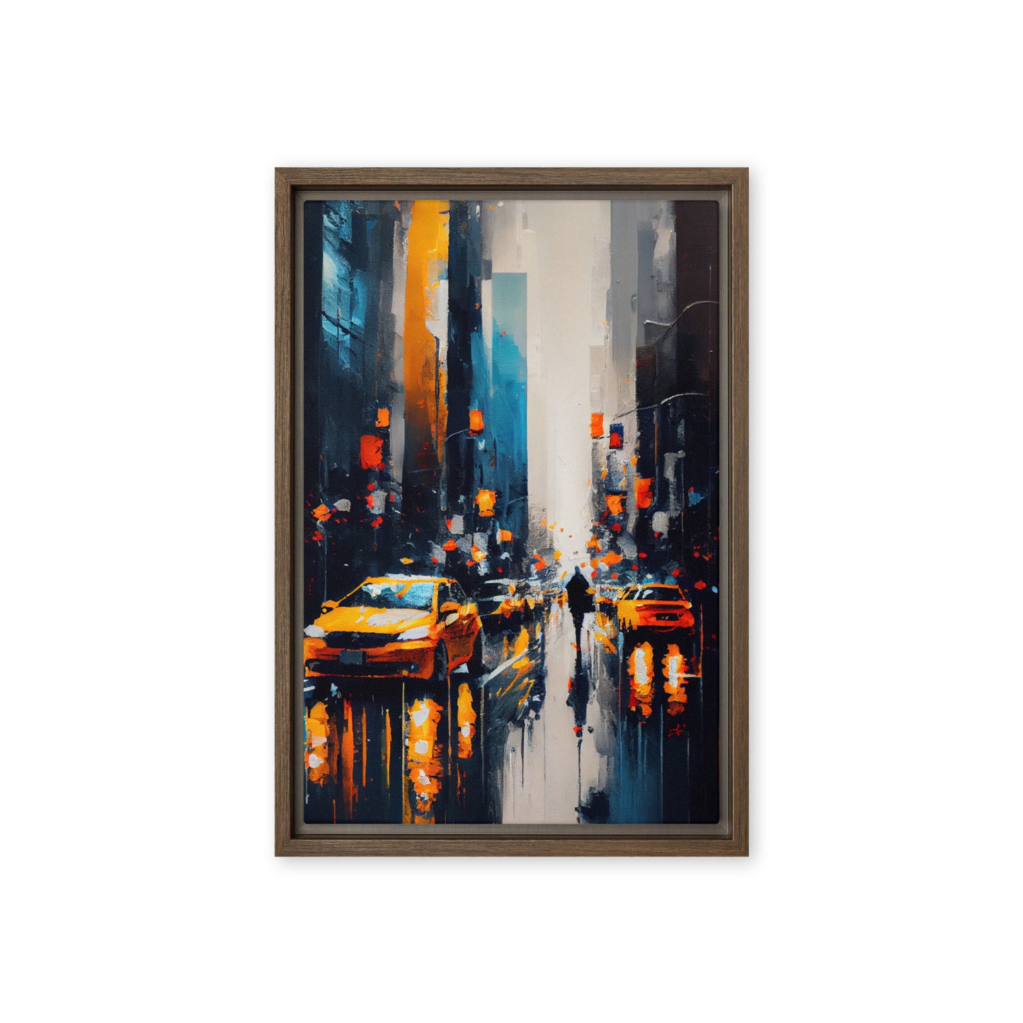 New York Modern Art Framed Canvas