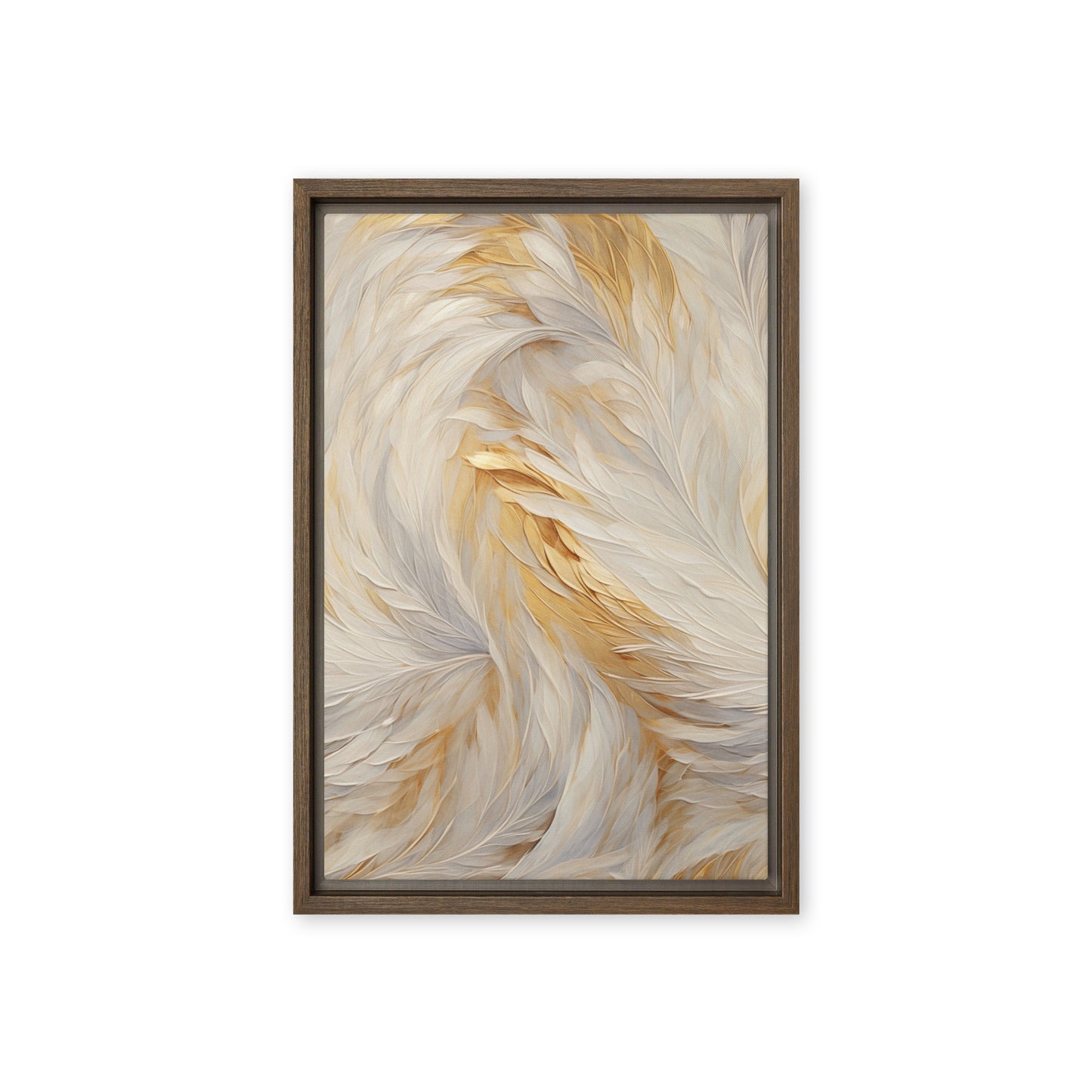 Feathers Fine Art Framed Canvas