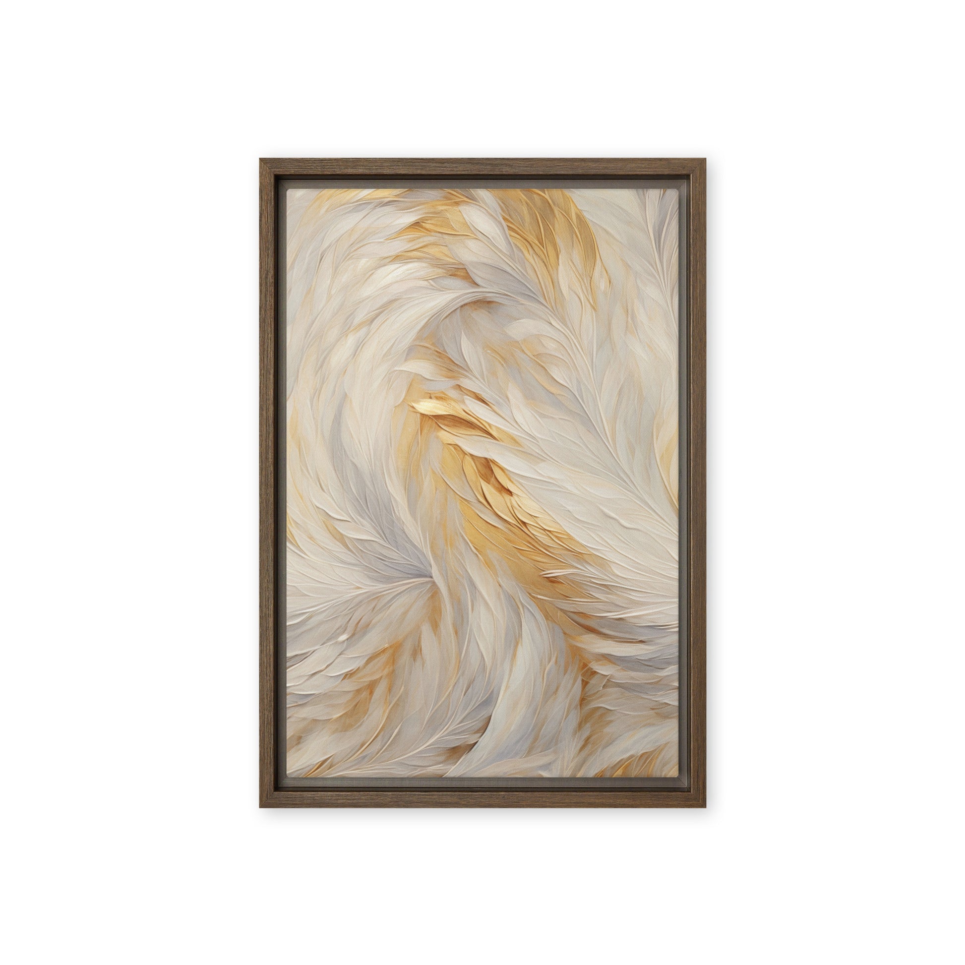 Feathers Fine Art Framed Canvas