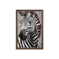 Zebra Modern Art Framed Canvas