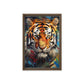 Colorful Tiger Modern Art Framed Canvas