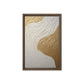 White Gold Impasto Art Framed Canvas