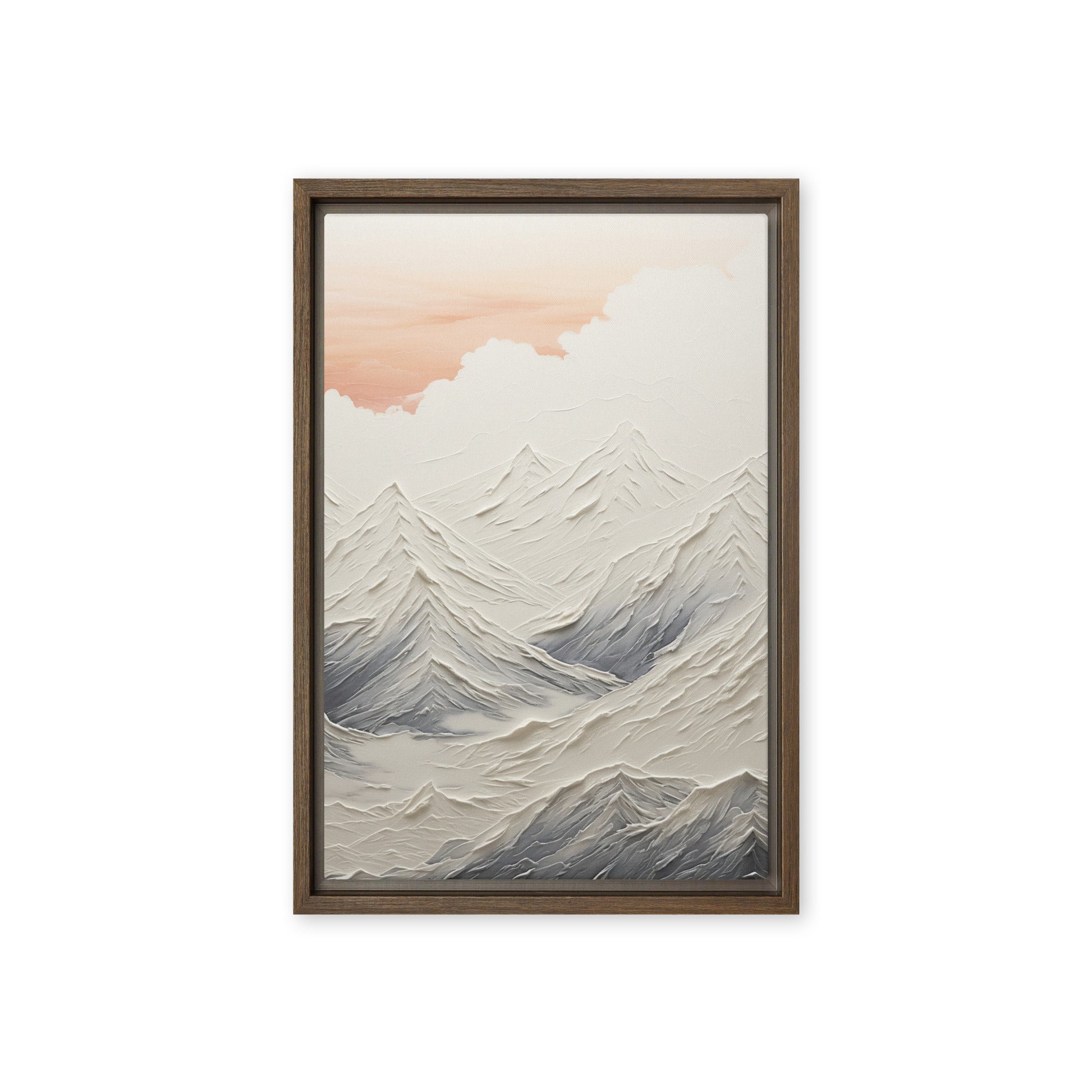 Magical Mountains Modern Art Framed Canvas