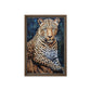 Leopard Mosaic Art Framed Canvas