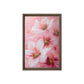 White Pink Flowers Floral Art Framed Canvas