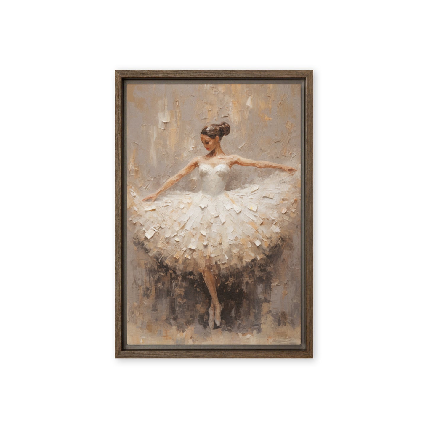 Ballerina Modern Art Framed Canvas