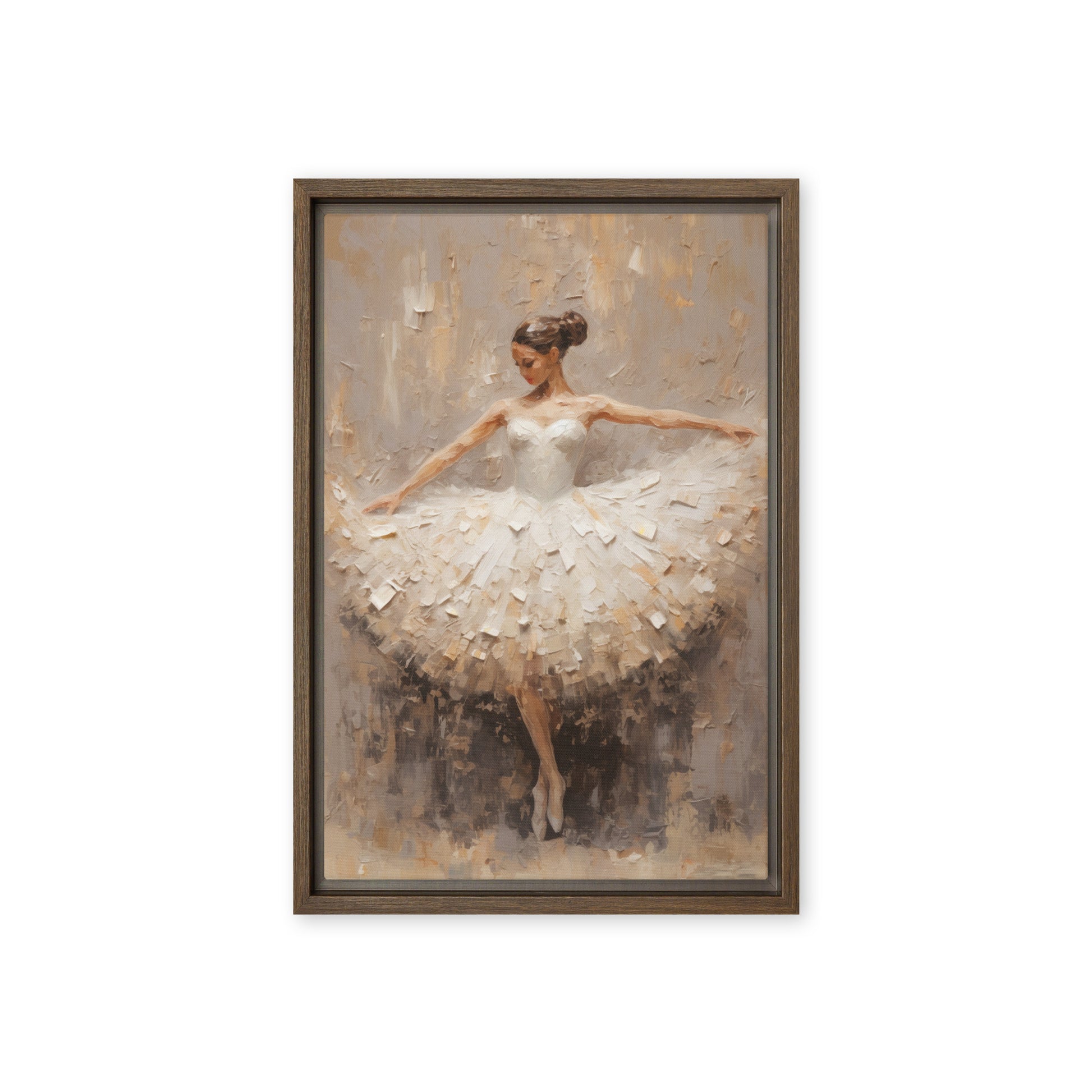 Ballerina Modern Art Framed Canvas