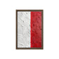 White Red Modern Art Framed Canvas