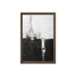 Black White Abstract Art Framed Canvas