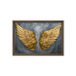 Golden Wings Modern Art Framed Canvas