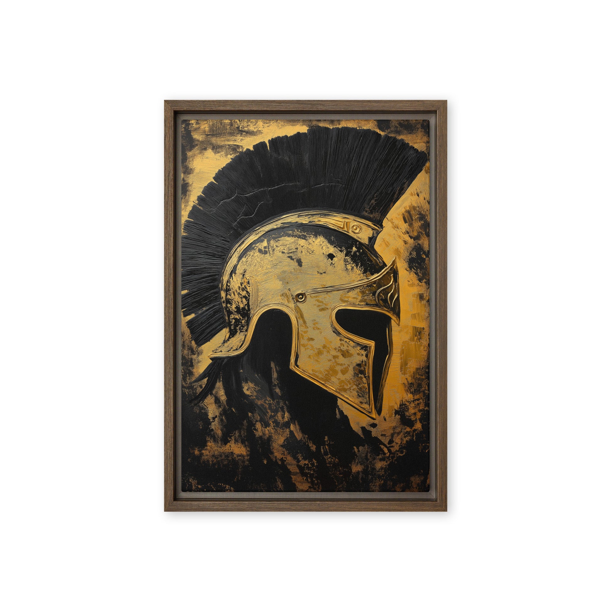 Spartan Warrior Modern Art Framed Canvas