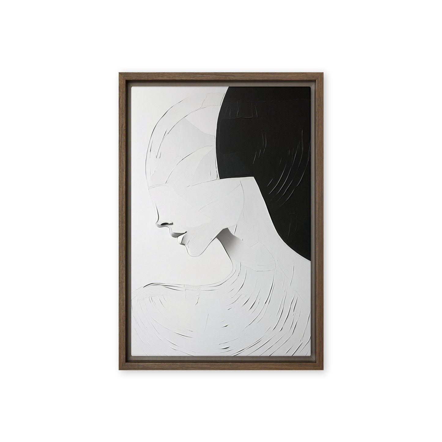 Portrait Minimalist Art Framed Canvas