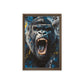 Roaring Gorilla Modern Art Framed Canvas