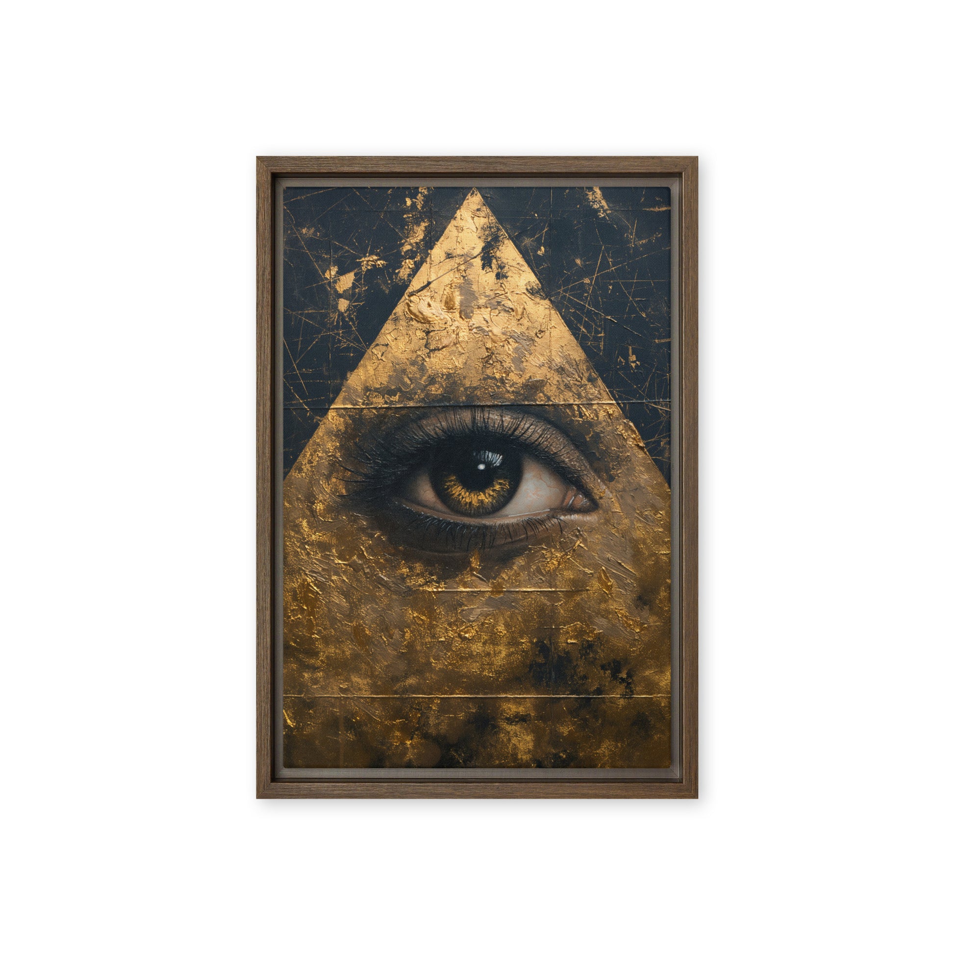 Illuminati Eye Luxury Art Framed Canvas