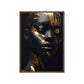 African Woman In Gold Framed Canvass