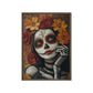 Day of the Dead Mexico Modern Art Framed Canvas