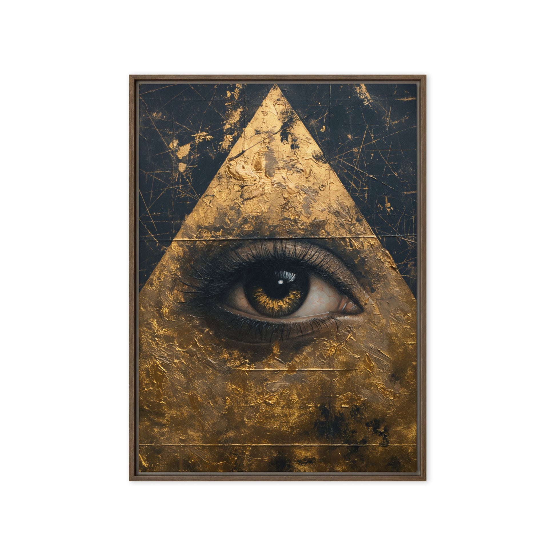 Illuminati Eye Luxury Art Framed Canvas