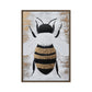 Bee Modern Art Framed Canvas