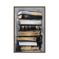 Stack of Books Modern Art Framed Canvas