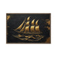 Sail Ship Nautical Art Framed Canvas