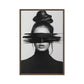 Woman Portrait Minimalist Art Framed Canvas