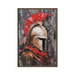Spartan Helmet Modern Art Framed Canvas