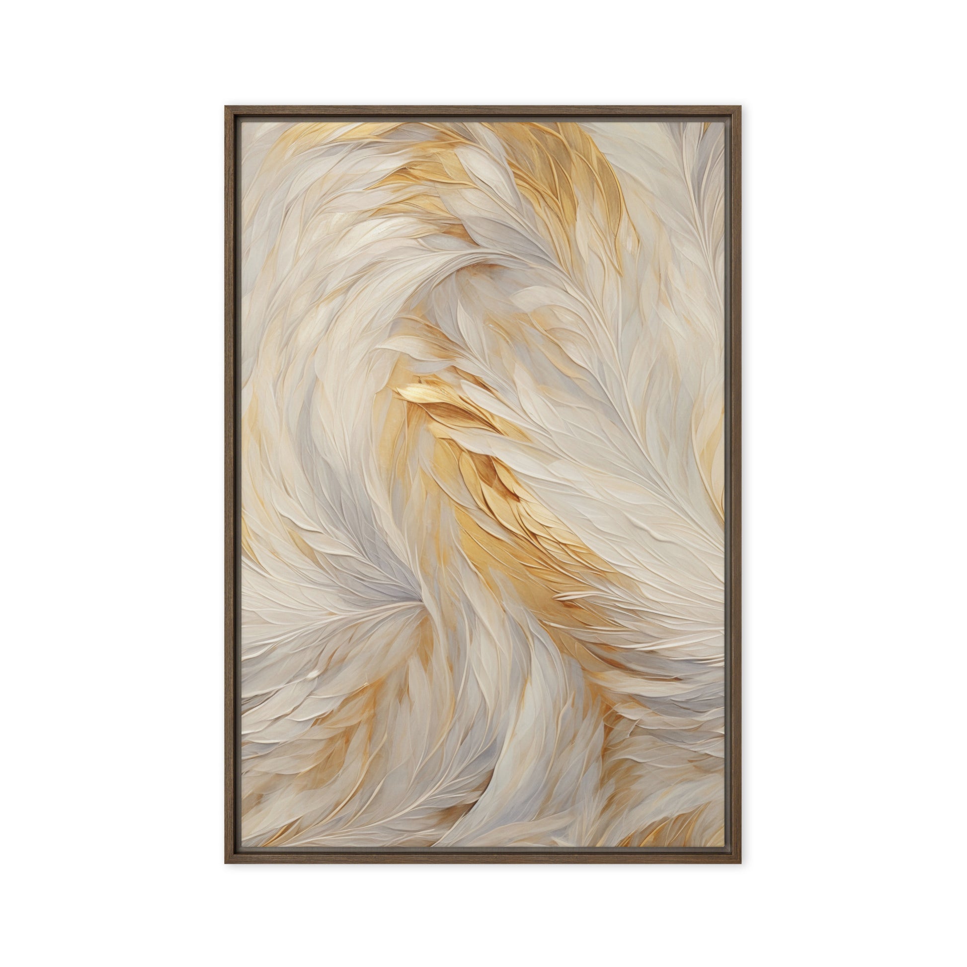 Feathers Fine Art Framed Canvas