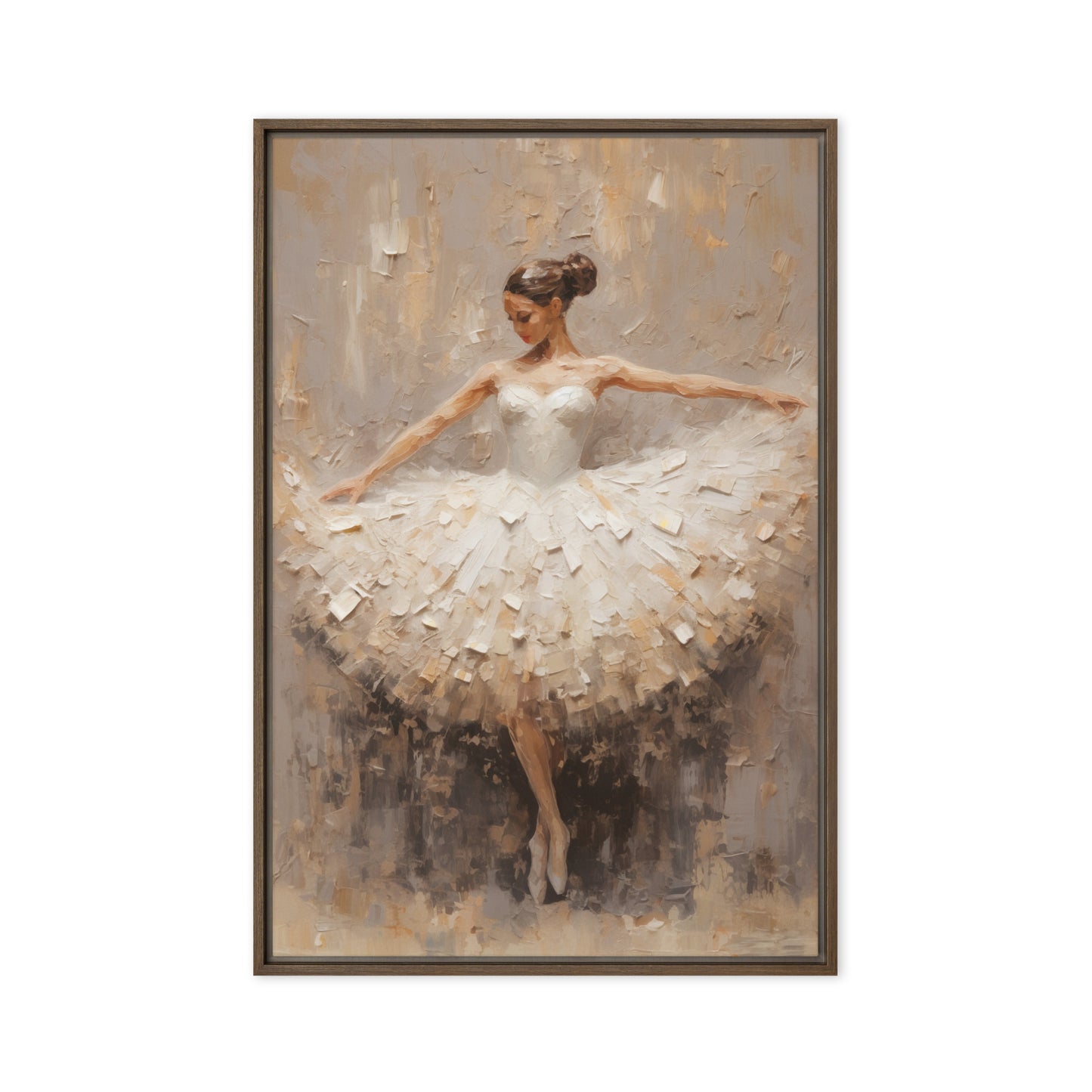 Ballerina Modern Art Framed Canvas