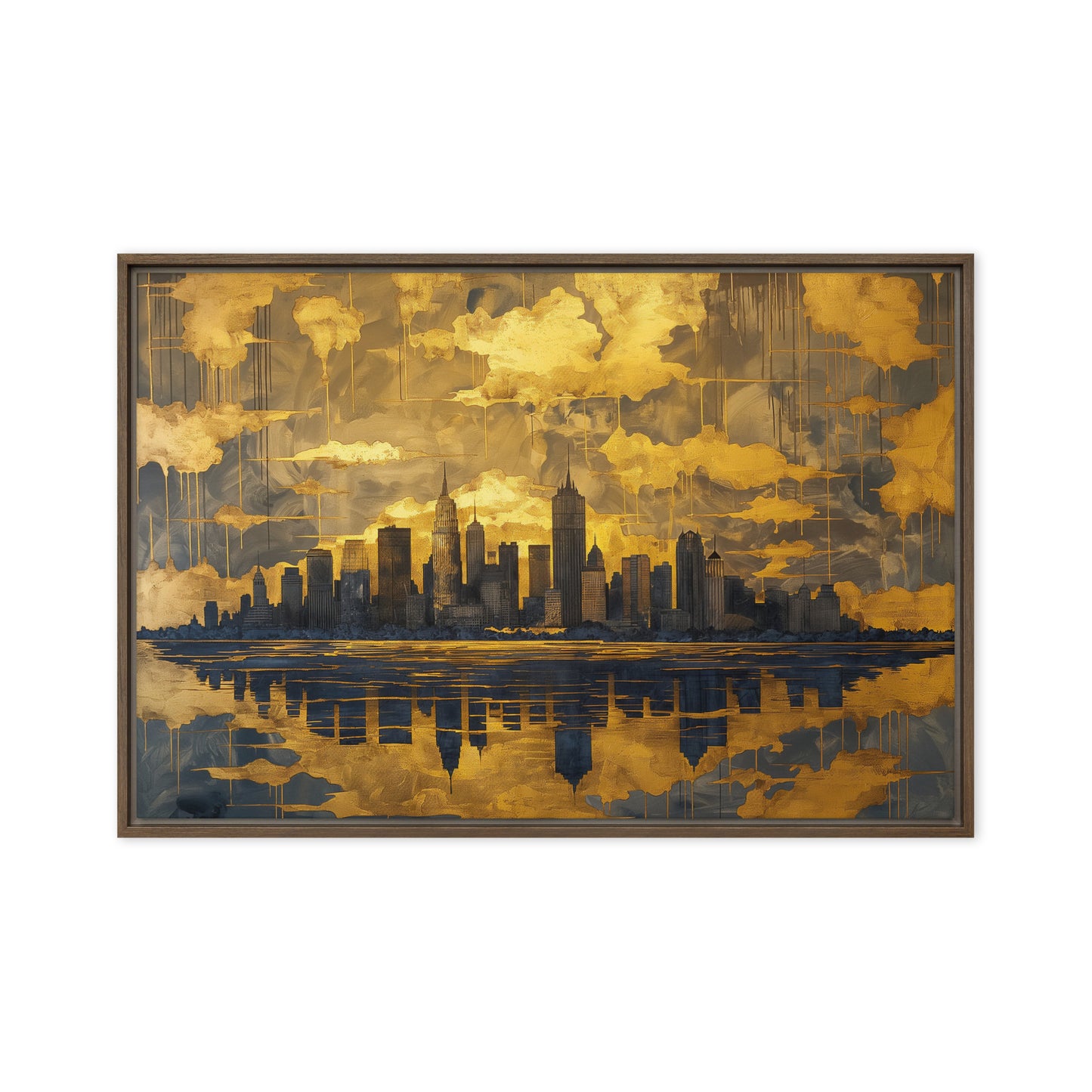 Stunning New York Cityscape Framed Canvas