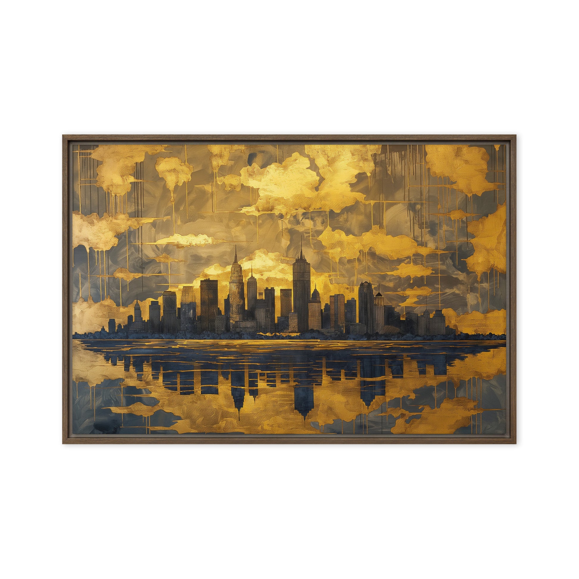 Stunning New York Cityscape Framed Canvas