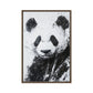 Panda Minimalist Art Framed Canvas