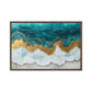 Ocean Arial View Modern Art Framed Canvas