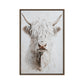 Highland Cow Modern Art Framed Canvas