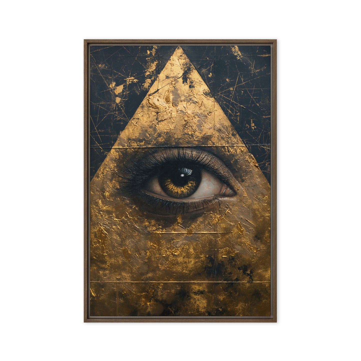 Illuminati Eye Luxury Art Framed Canvas