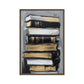 Stack of Books Modern Art Framed Canvas
