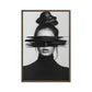 Woman Portrait Minimalist Art Framed Canvas