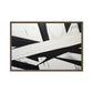 Black White Geometrical Art Framed Canvas