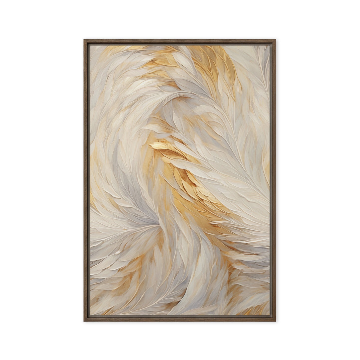Feathers Fine Art Framed Canvas