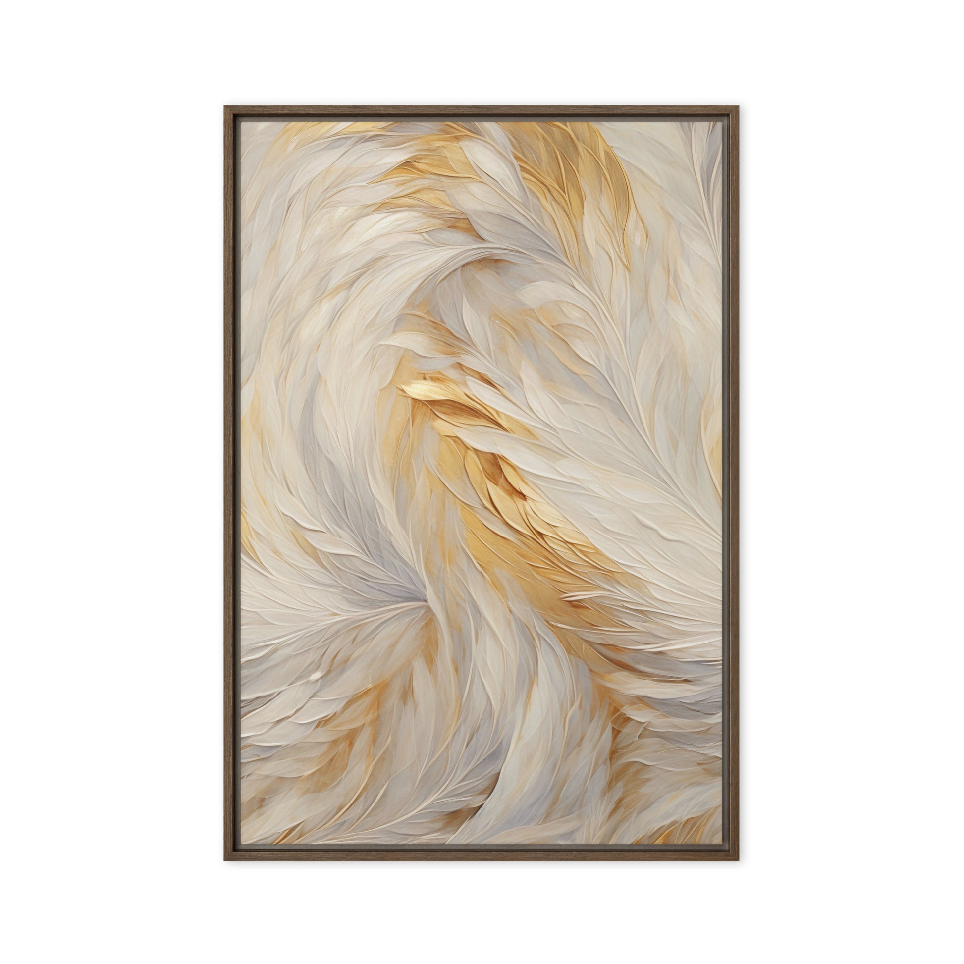 Feathers Fine Art Framed Canvas
