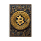 Bitcoin Crypto Art Framed Canvas