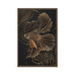 Gold Fish Line Art Framed Canvas