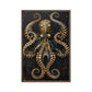 Majestic Golden Octopus Framed Canvas