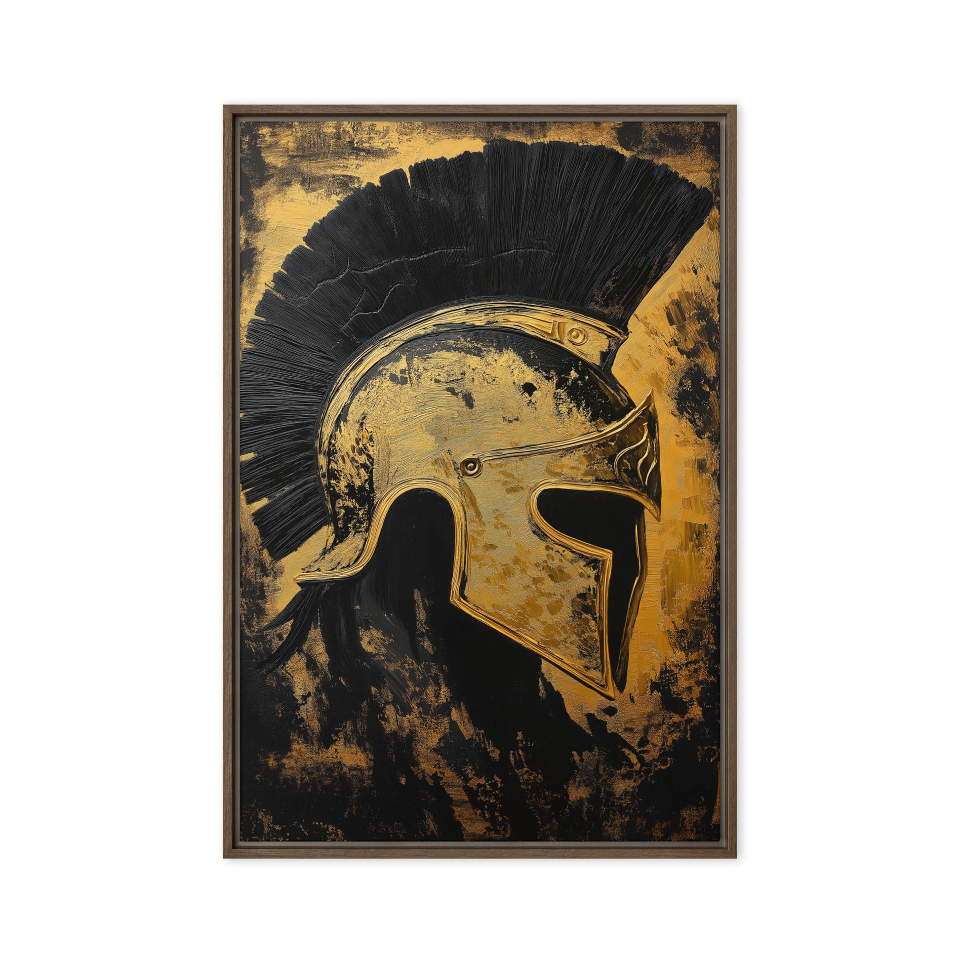 Spartan Warrior Modern Art Framed Canvas