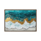 Ocean Arial View Modern Art Framed Canvas