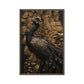 Majestic Peacock Wall Art Framed Canvas