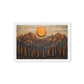 Landscape Wood Art Framed Canvas