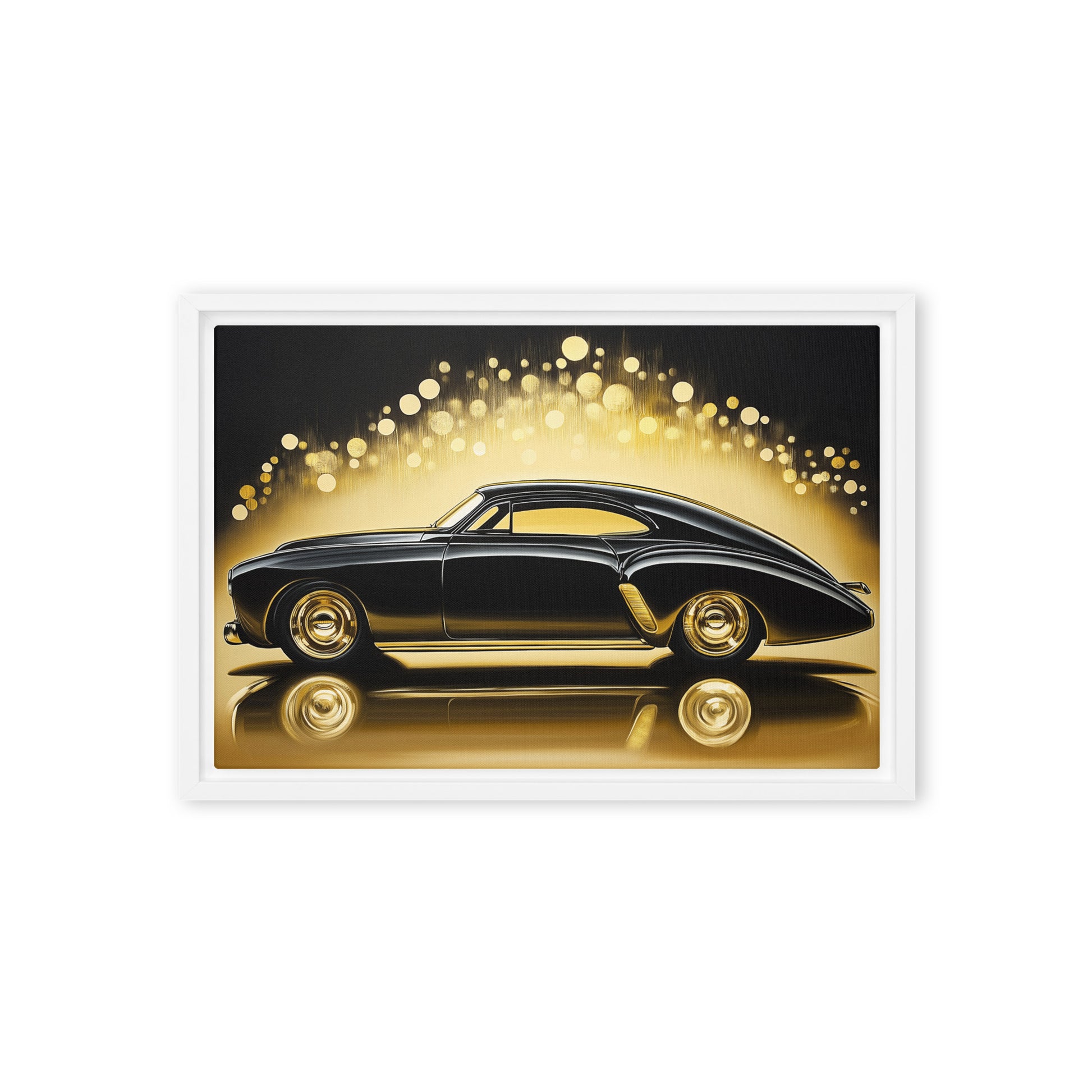 Luxury Retro Car Framed Canvas