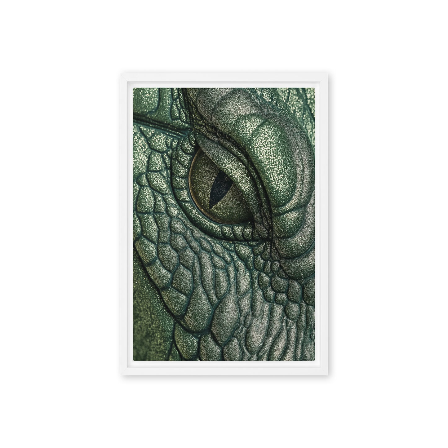 Crocodile Eye Framed Canvas