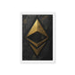 Ethereum Crypto Art Framed Canvas
