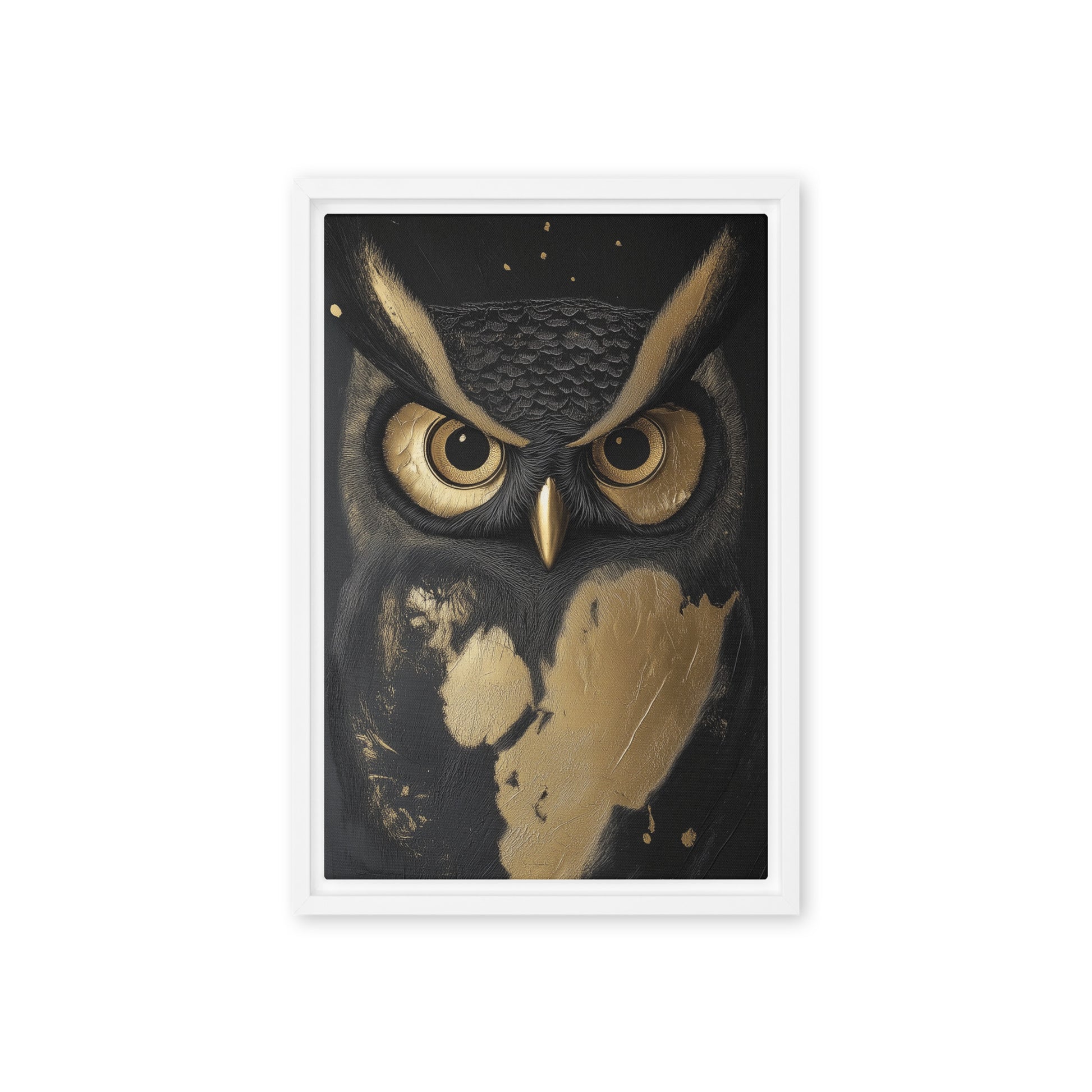 Owl Modern Art Framed Canvas